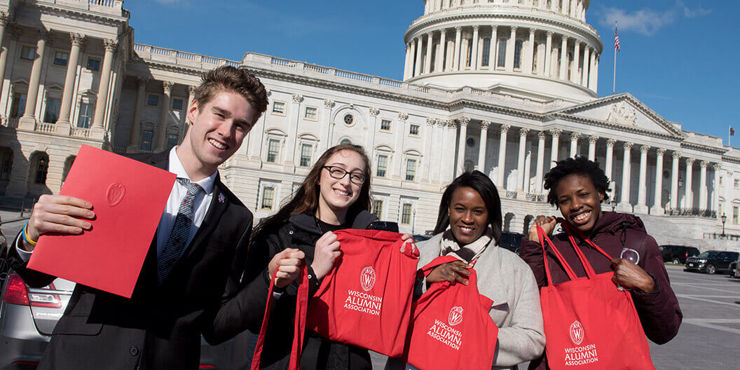 UW-Madison students advocating for the university