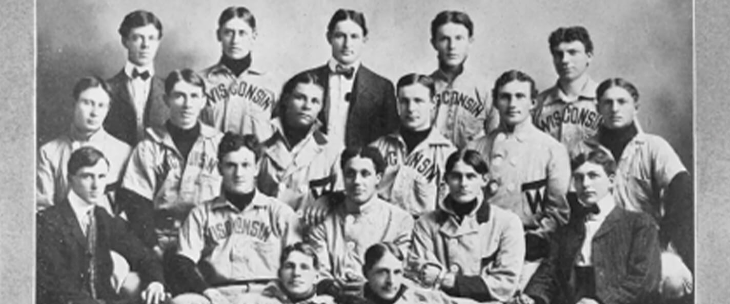 Photo of the UW's 1902 baseball team.